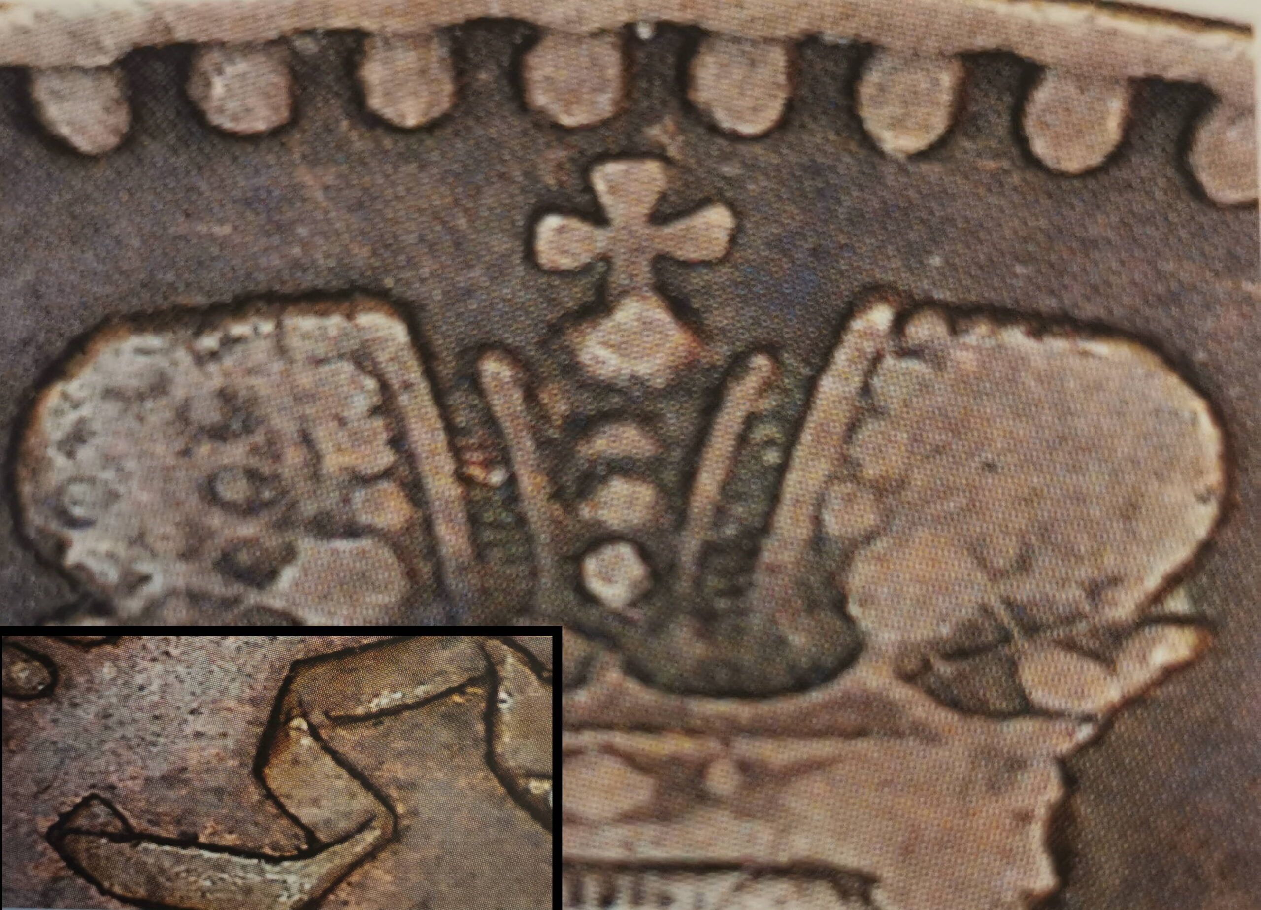 5 pennia 1867 - variantti 1.4 - Tunnuspuoli