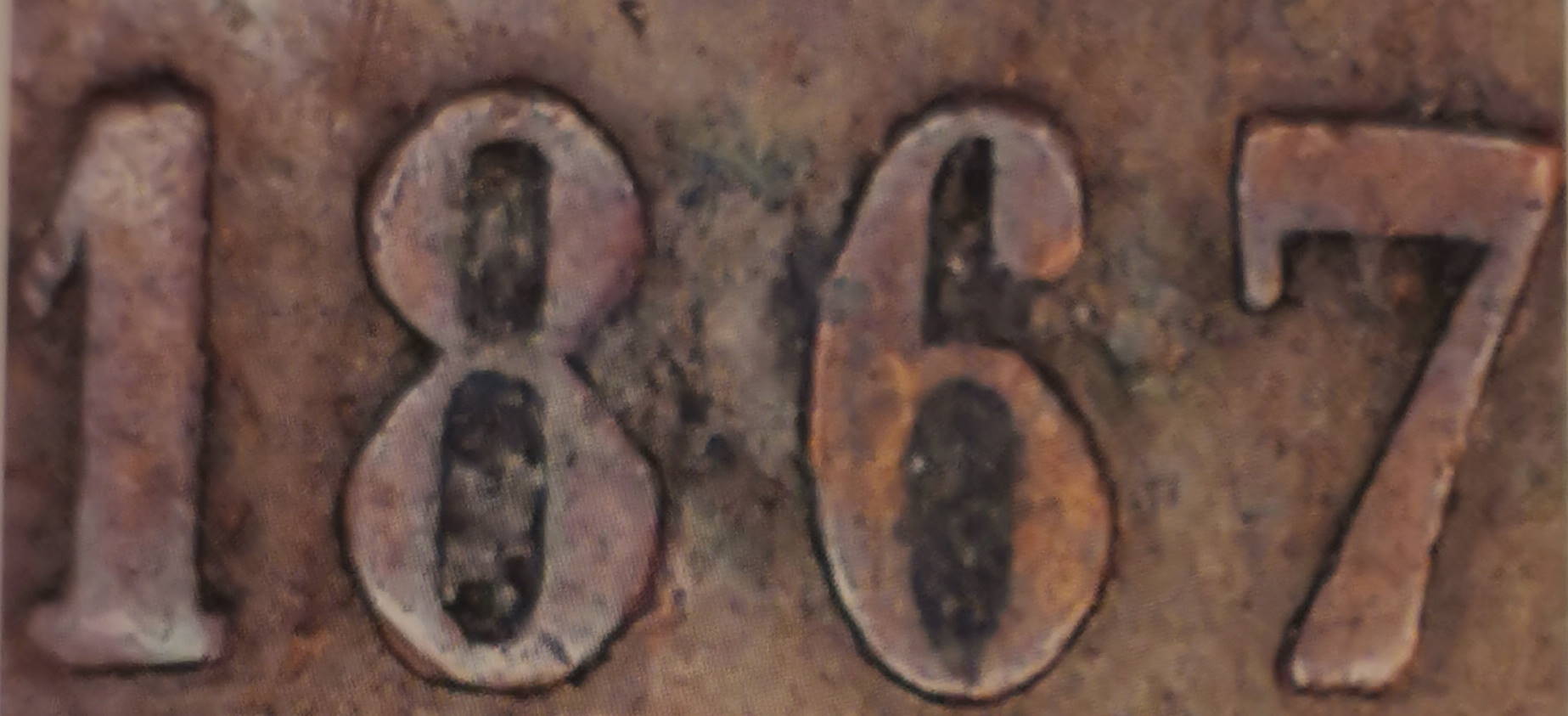 5 pennia 1867 - variantti 1.5 - Arvopuoli