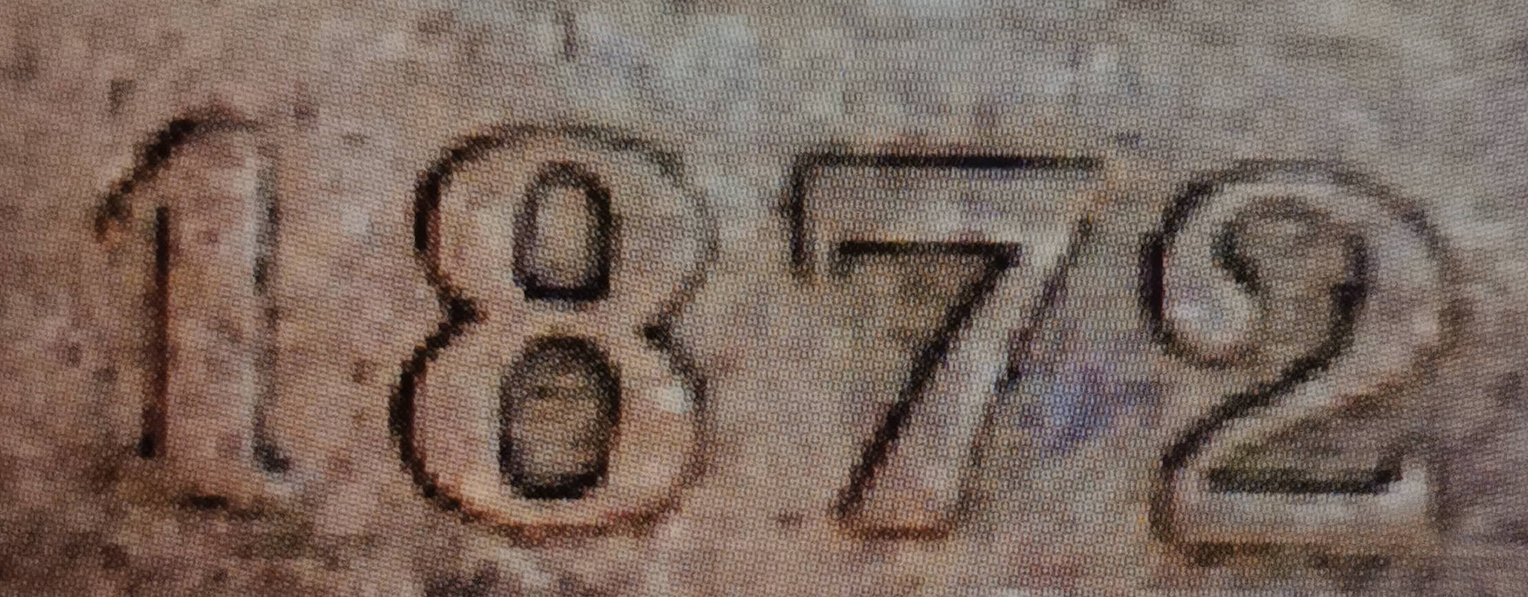 5 pennia 1872 - variantti 1.2 - Arvopuoli