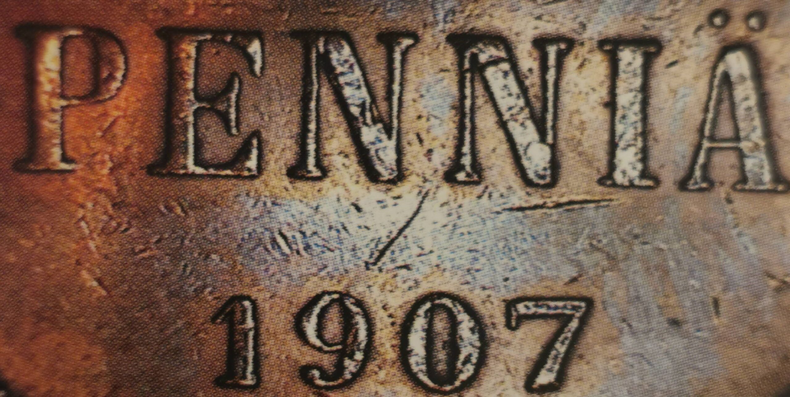 5 pennia 1907 - variantti 1.1 - Arvopuoli