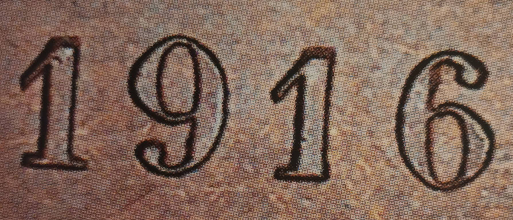 5 pennia 1916 - variantti 1.2 - Arvopuoli