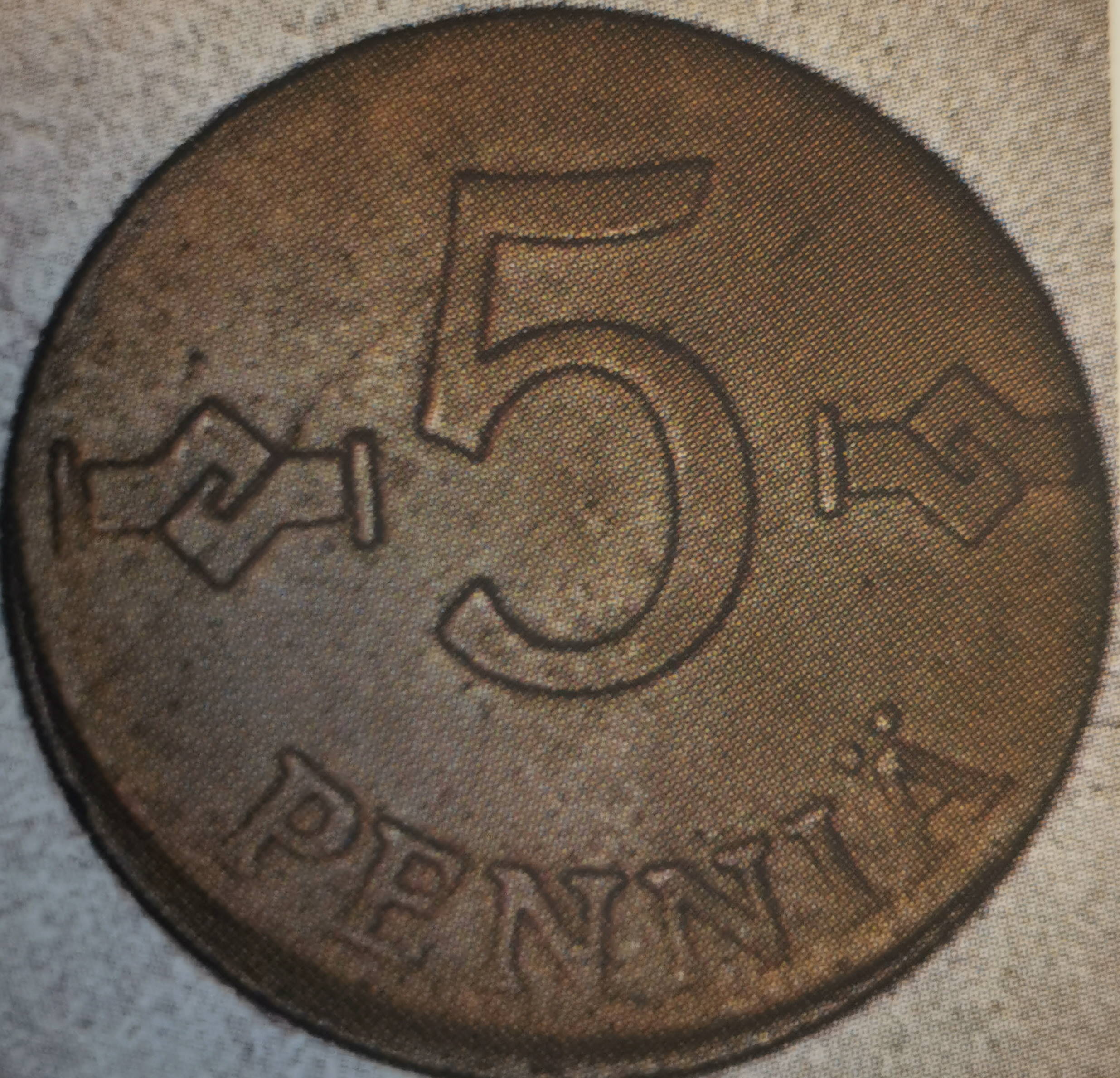 5 pennia 1963 - variantti 1.3 - Arvopuoli
