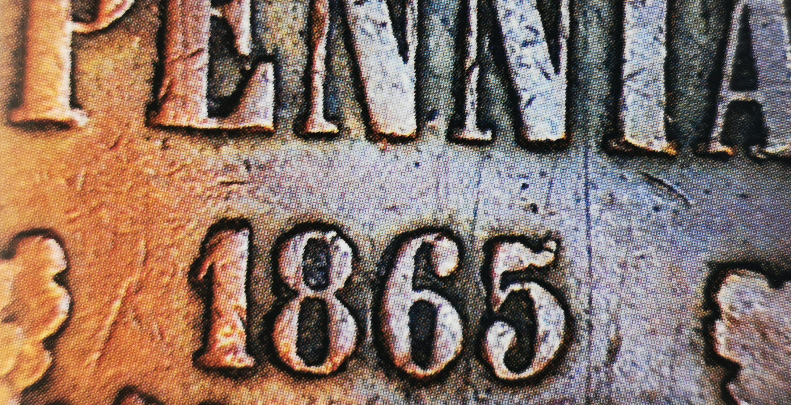 10 penniä 1865 variantti 1.2 arvopuoli