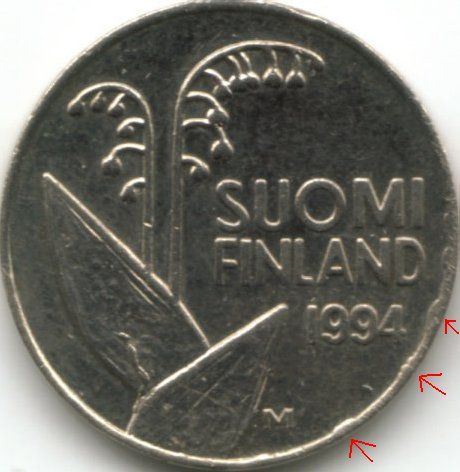10 penniä 1994 risu 1