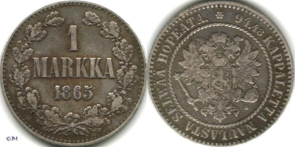 1 markka 1865 SNY 398.1.1