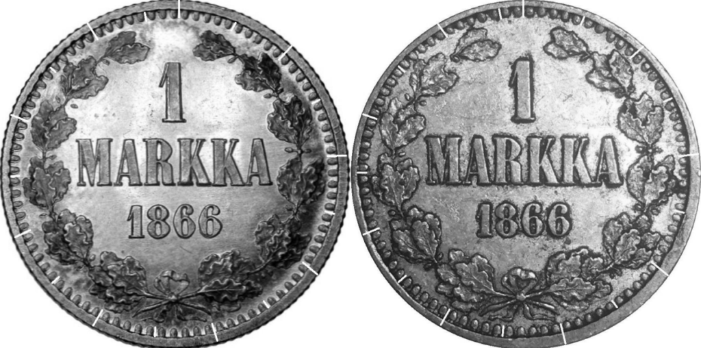 1 markka 1866 uusi variantti 2021