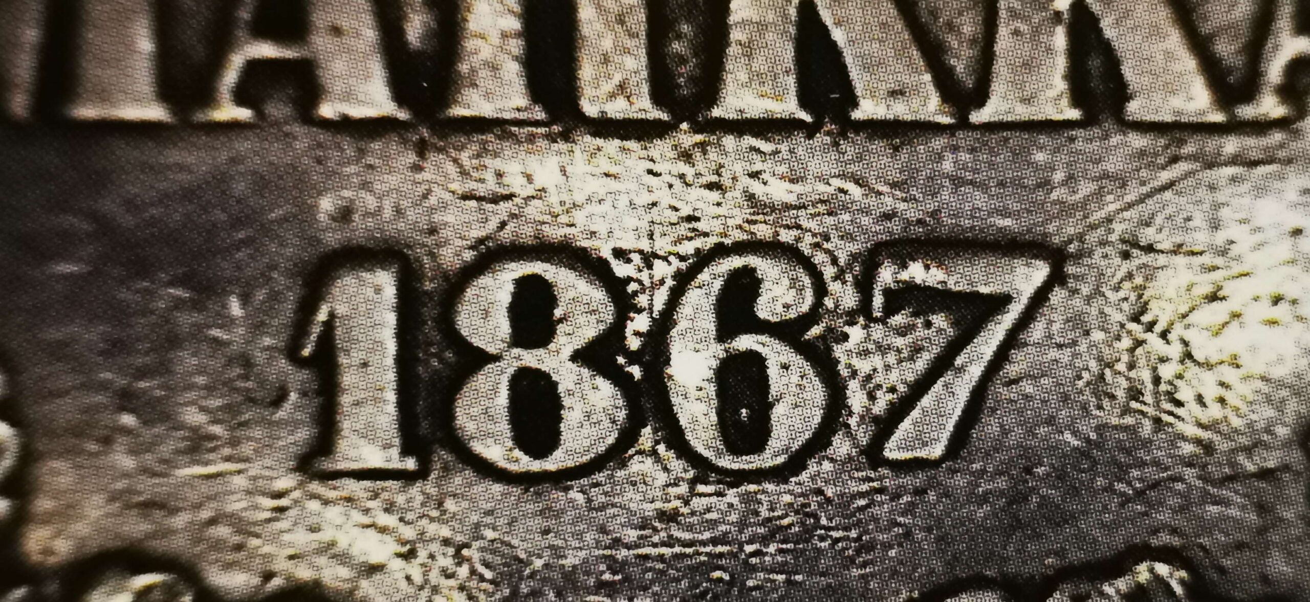 1 markka 1867 variantti 1.4 arvopuoli