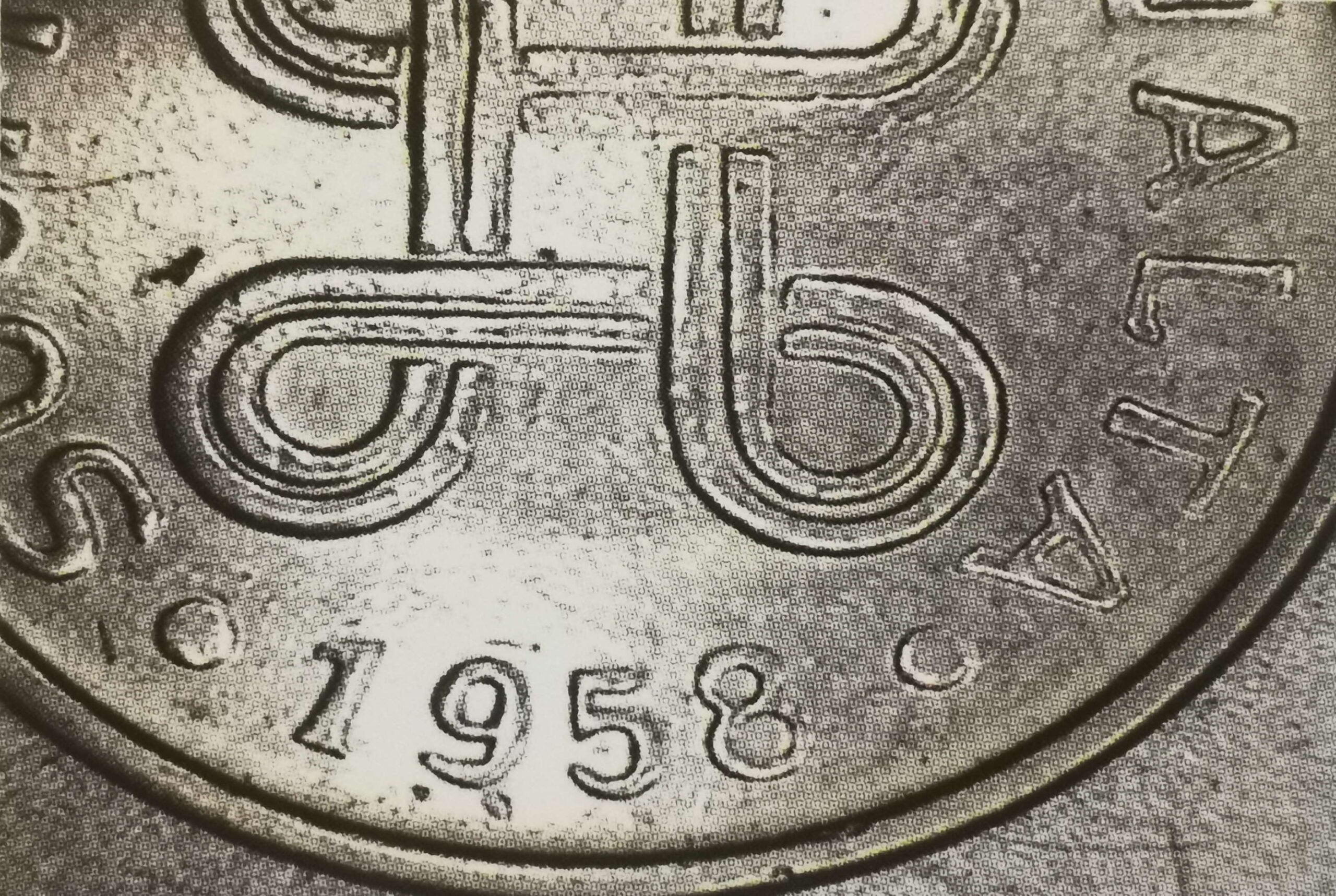 1 markka 1958 variantti 1.2 tunnuspuoli