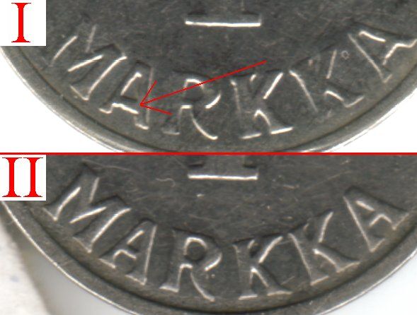 1 markka 1959 variantit 