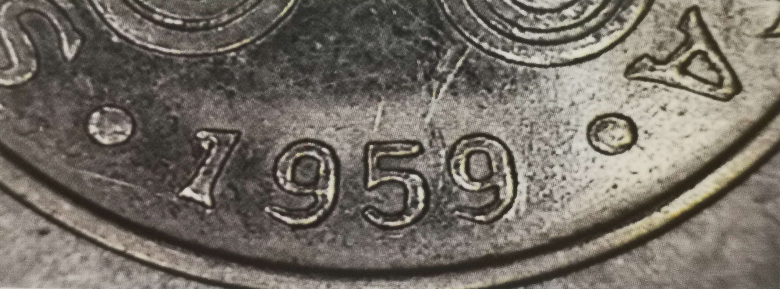1 markka 1959 variantti 1.2 tunnuspuoli