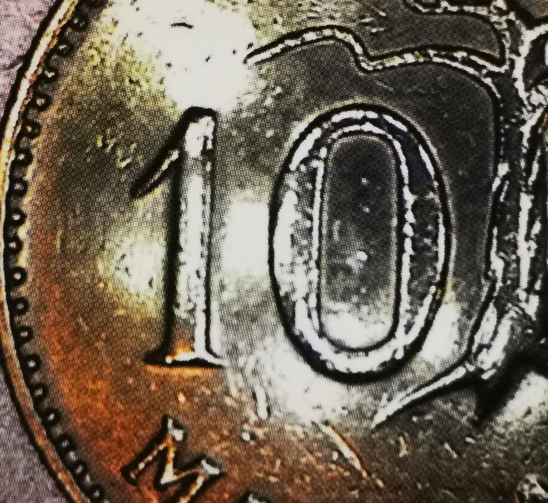 10 markkaa 1958 variantti 1.2 arvopuoli
