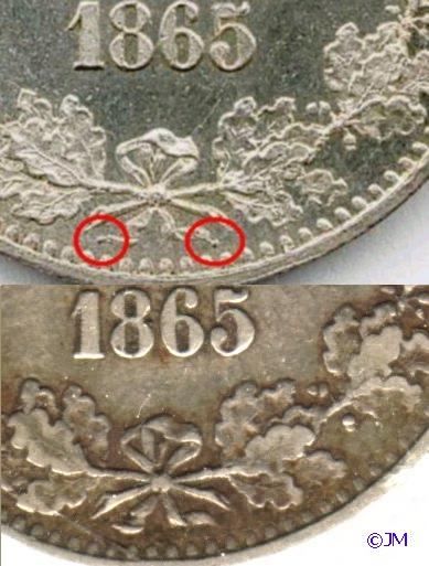 2 markkaa 1865 variantit