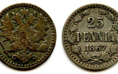 25 penniä 1867 harvinainen vuosi