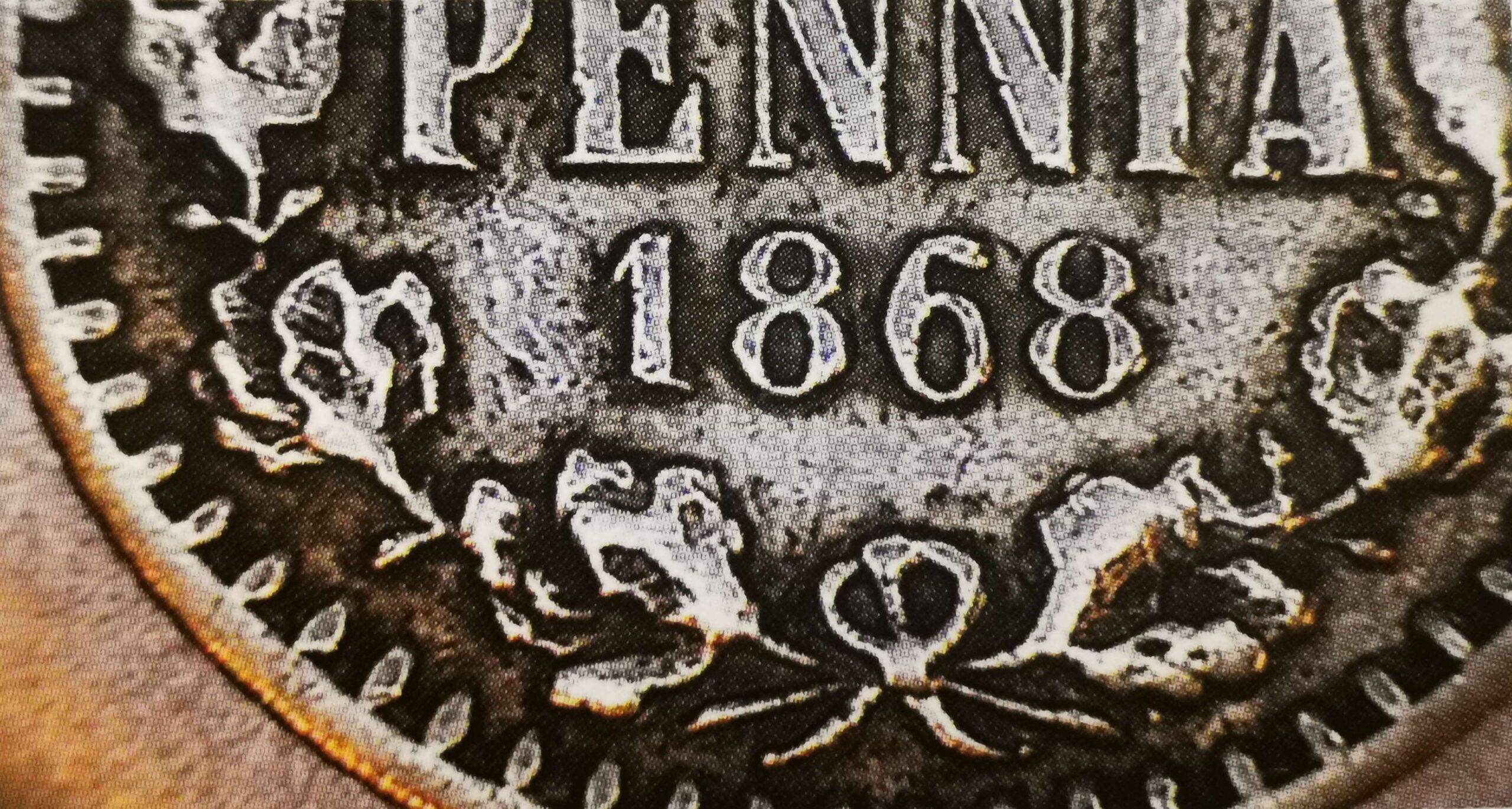 25 penniä 1868 variantti 1.1 arvopuoli