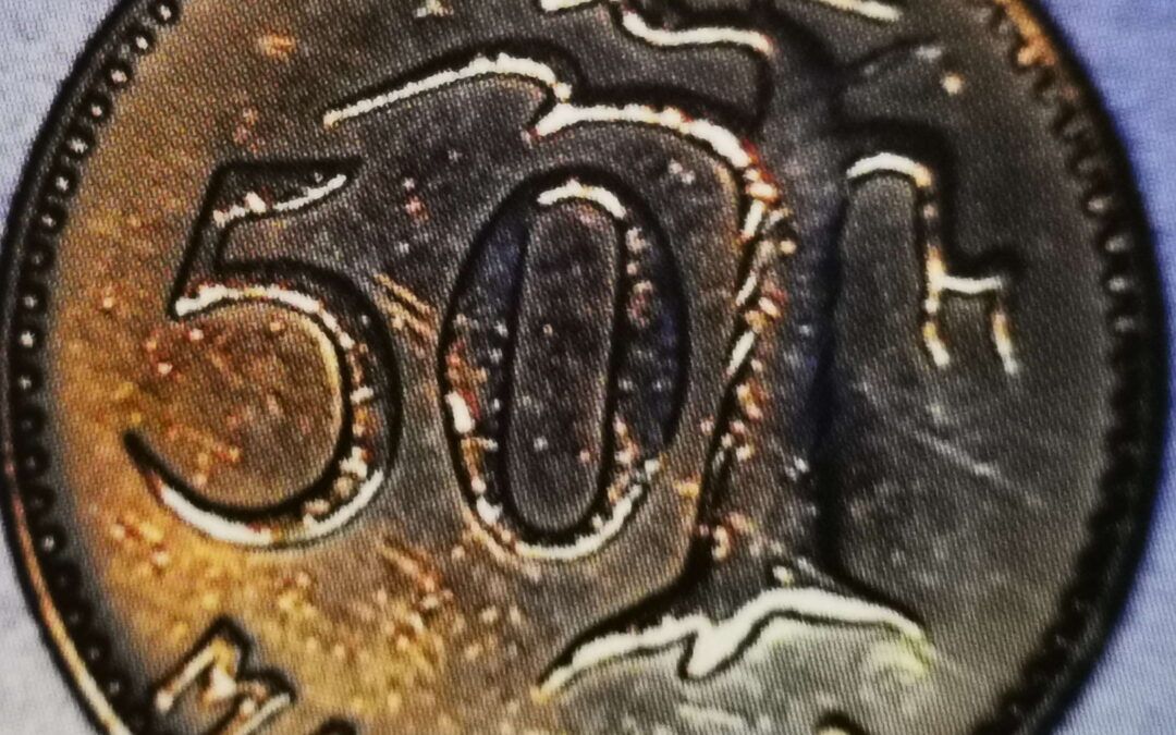 50 markkaa 1954 variantti 1.1 arvopuoli