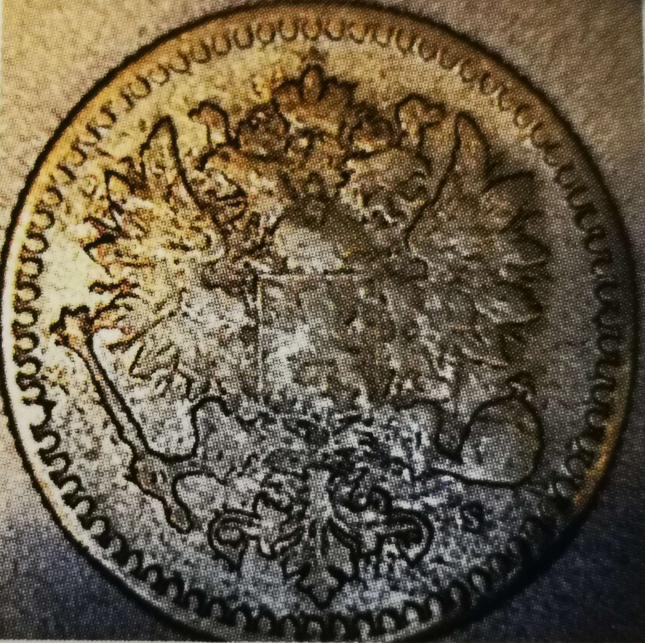50 penniä 1869 variantti 1.1 tunnuspuoli
