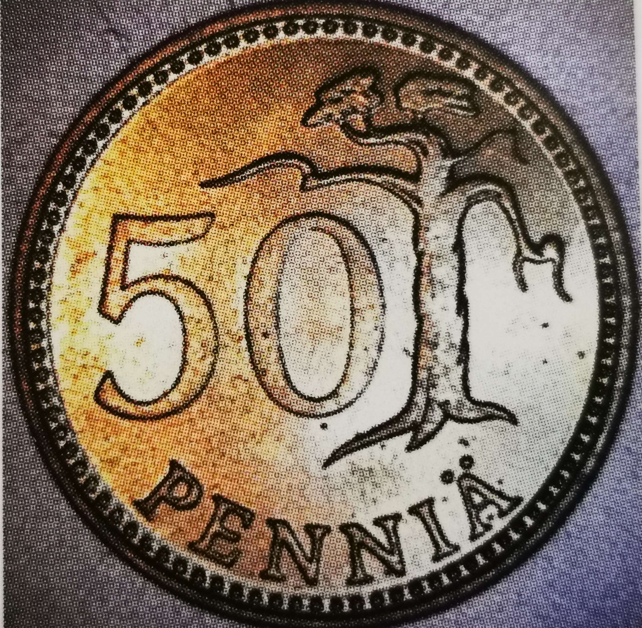 50 penniä 1971 variantti 1.1 arvopuoli