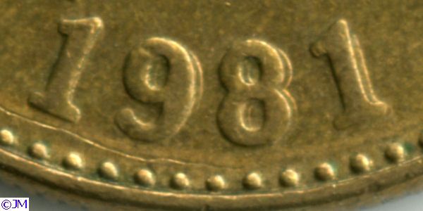 50 penniä 1981 variantti 1.3