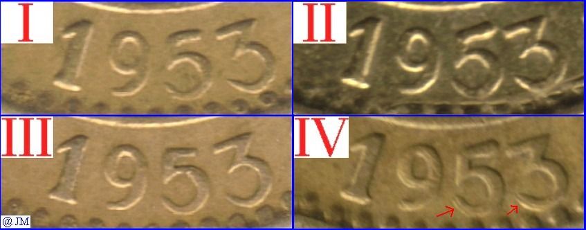 10 markkaa 1953 variantit