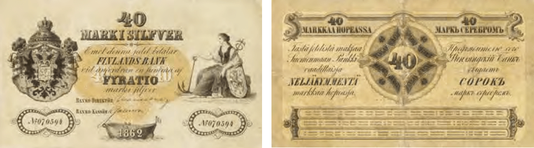 40 markkaa 1862